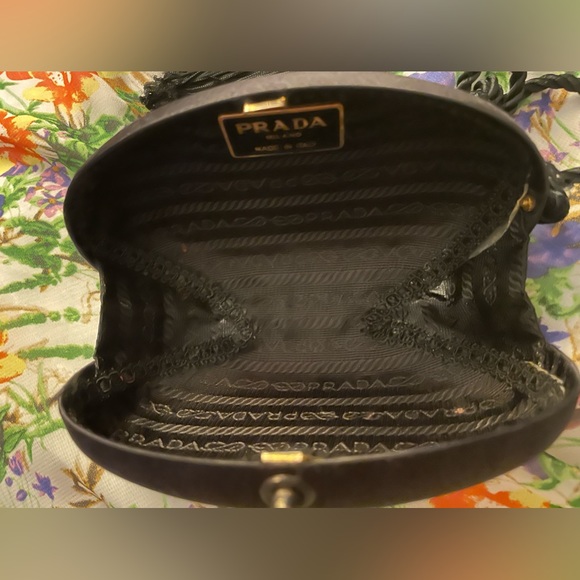 Prada night satin clutch with tassels - Picture 7 of 8